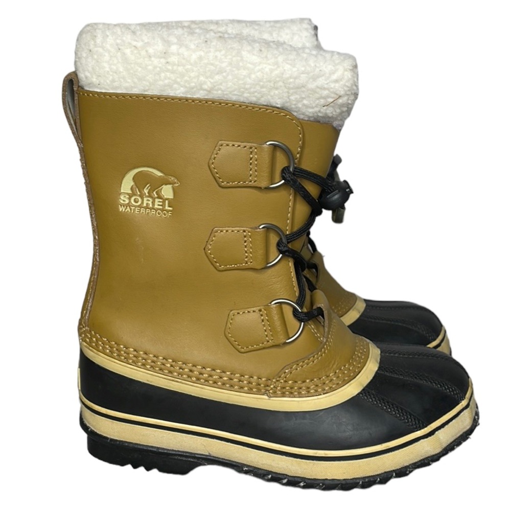 SOREL YOUTH YOOT PAC TP SNOW BOOT IN MESQUITE INSULATED WATERPROOF SZ KID 2
